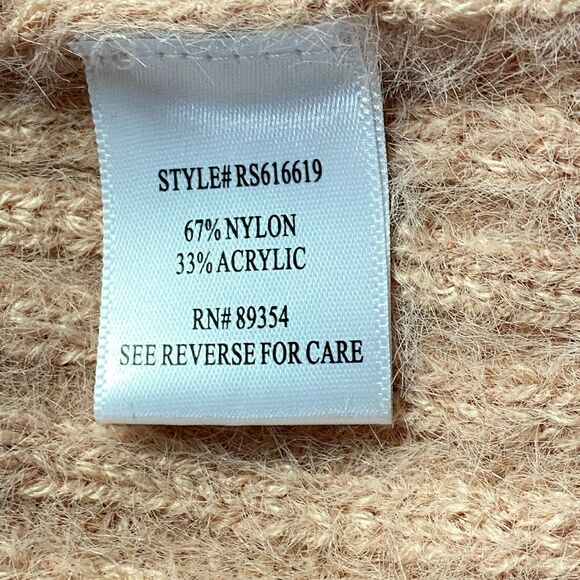 Forever 21 Ribbed Knit Fuzzy Crop Cardigan Sweater Women's Size Large - Picture 4 of 7